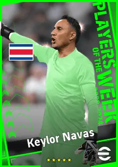 Keylor Navas eFootball 2026 player card, 93 OVR GK