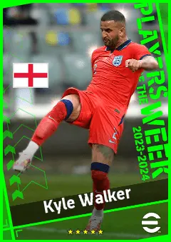 Kyle Walker eFootball 2026 player card, 94 OVR RB
