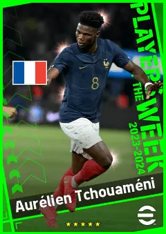 Aurélien Tchouaméni eFootball 2026 player card, 94 OVR DMF