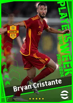 Bryan Cristante eFootball 2026 player card, 93 OVR CMF