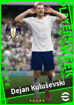 Dejan Kuluševski eFootball 2026 player card, 94 OVR RMF