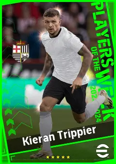 Kieran Trippier eFootball 2026 player card, 93 OVR RB