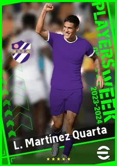 L. Martínez Quarta eFootball 2026 player card, 93 OVR CB