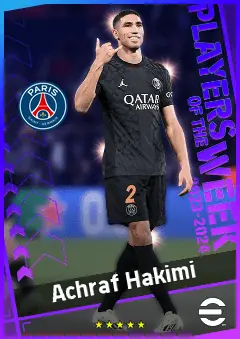 Achraf Hakimi eFootball 2026 player card, 95 OVR RB