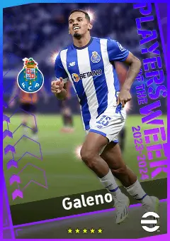 Galeno eFootball 2026 player card, 93 OVR LMF
