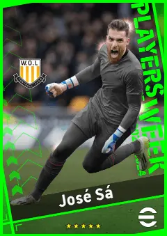 José Sá eFootball 2026 player card, 93 OVR GK