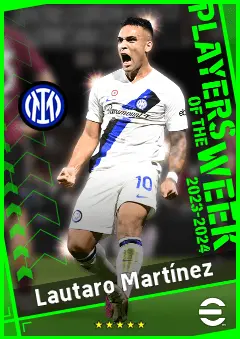 Lautaro Martínez eFootball 2026 player card, 95 OVR CF