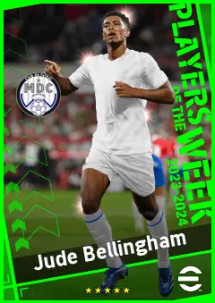 Jude Bellingham eFootball 2026 player card, 96 OVR AMF