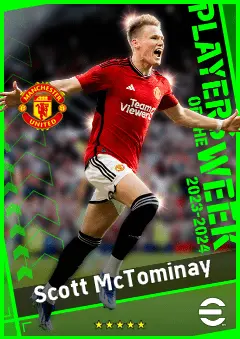 Scott McTominay eFootball 2026 player card, 93 OVR CF