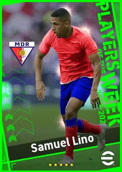 Samuel Lino eFootball 2026 player card, 93 OVR LB
