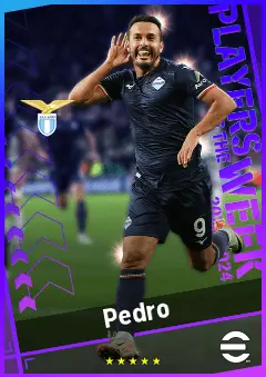 Pedro eFootball 2026 player card, 92 OVR LWF
