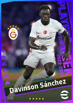 Davinson Sánchez eFootball 2026 player card, 92 OVR CB