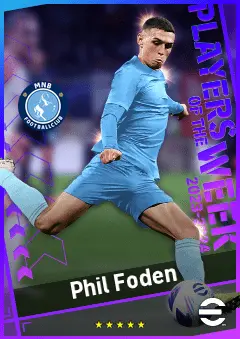 Phil Foden eFootball 2026 player card, 94 OVR AMF