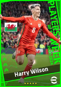 Harry Wilson eFootball 2026 player card, 92 OVR SS