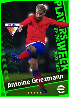 Antoine Griezmann eFootball 2026 player card, 95 OVR CF