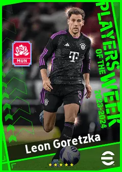 Leon Goretzka eFootball 2026 player card, 93 OVR DMF