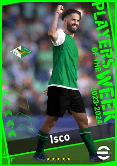 Isco eFootball 2026 player card, 93 OVR AMF