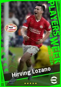 Hirving Lozano eFootball 2026 player card, 93 OVR LMF