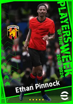 Ethan Pinnock eFootball 2026 player card, 92 OVR CB