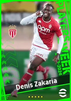Denis Zakaria eFootball 2026 player card, 93 OVR CMF