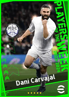 Dani Carvajal eFootball 2026 player card, 93 OVR RB