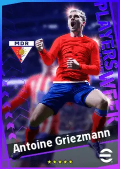 Antoine Griezmann eFootball 2026 player card, 95 OVR CMF
