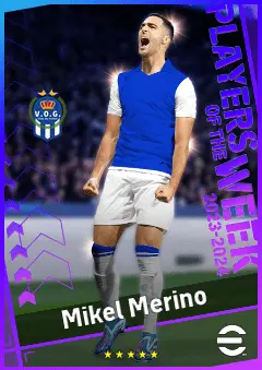 Mikel Merino eFootball 2026 player card, 94 OVR CMF