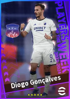 Diogo Gonçalves eFootball 2026 player card, 90 OVR CMF