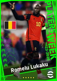 Romelu Lukaku eFootball 2026 player card, 93 OVR CF