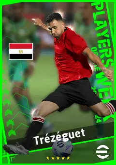 Trézéguet eFootball 2026 player card, 90 OVR LMF