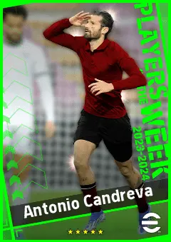 Antonio Candreva eFootball 2026 player card, 92 OVR SS