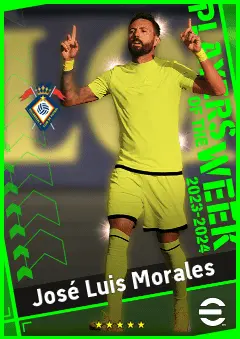 José Luis Morales eFootball 2026 player card, 93 OVR CF