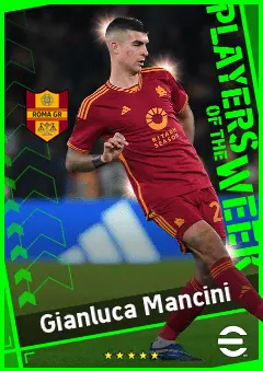 Gianluca Mancini eFootball 2026 player card, 93 OVR CB