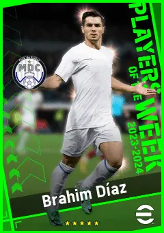Brahim Díaz eFootball 2026 player card, 93 OVR RMF