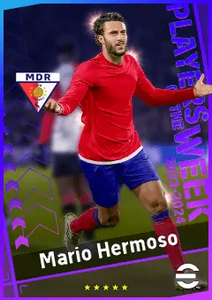 Mario Hermoso eFootball 2026 player card, 93 OVR CB