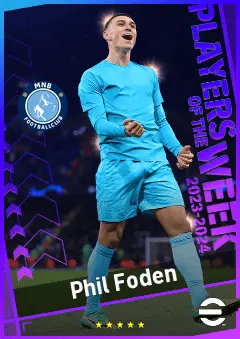 Phil Foden eFootball 2026 player card, 94 OVR CMF