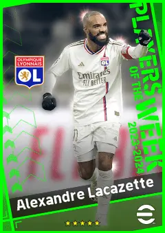 Alexandre Lacazette eFootball 2026 player card, 93 OVR CF