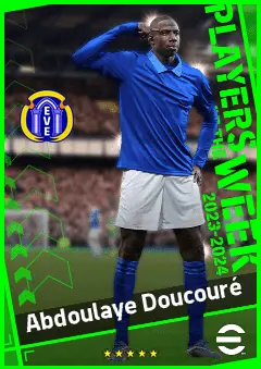 Abdoulaye Doucouré eFootball 2026 player card, 92 OVR AMF