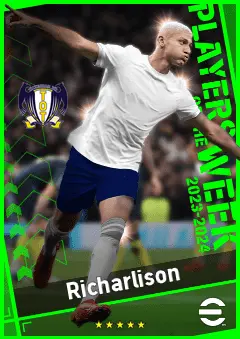 Richarlison eFootball 2026 player card, 93 OVR CF