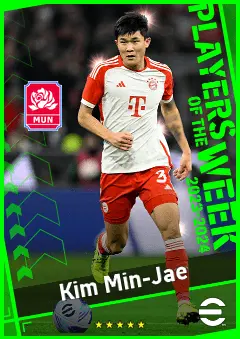 Kim Min-Jae eFootball 2026 player card, 94 OVR CB