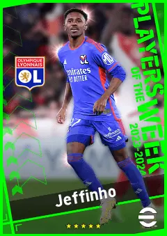 Jeffinho eFootball 2026 player card, 91 OVR SS