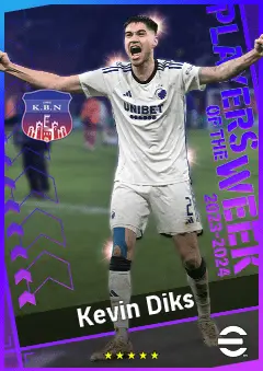 Kevin Diks eFootball 2026 player card, 90 OVR CB