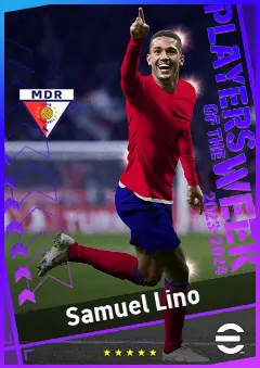 Samuel Lino eFootball 2026 player card, 93 OVR LB