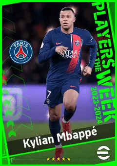 Kylian Mbappé eFootball 2026 player card, 97 OVR CF