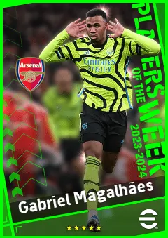 Gabriel Magalhães eFootball 2026 player card, 94 OVR CB