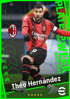 Théo Hernández eFootball 2026 player card, 95 OVR CB