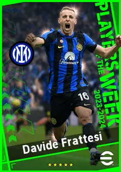 Davide Frattesi eFootball 2026 player card, 93 OVR CMF