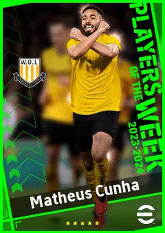 Matheus Cunha eFootball 2026 player card, 93 OVR SS