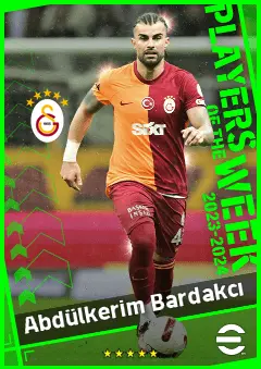 Abdülkerim Bardakcı eFootball 2026 player card, 90 OVR CB
