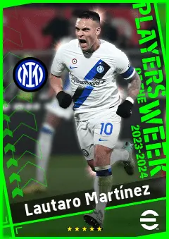 Lautaro Martínez eFootball 2026 player card, 95 OVR CF